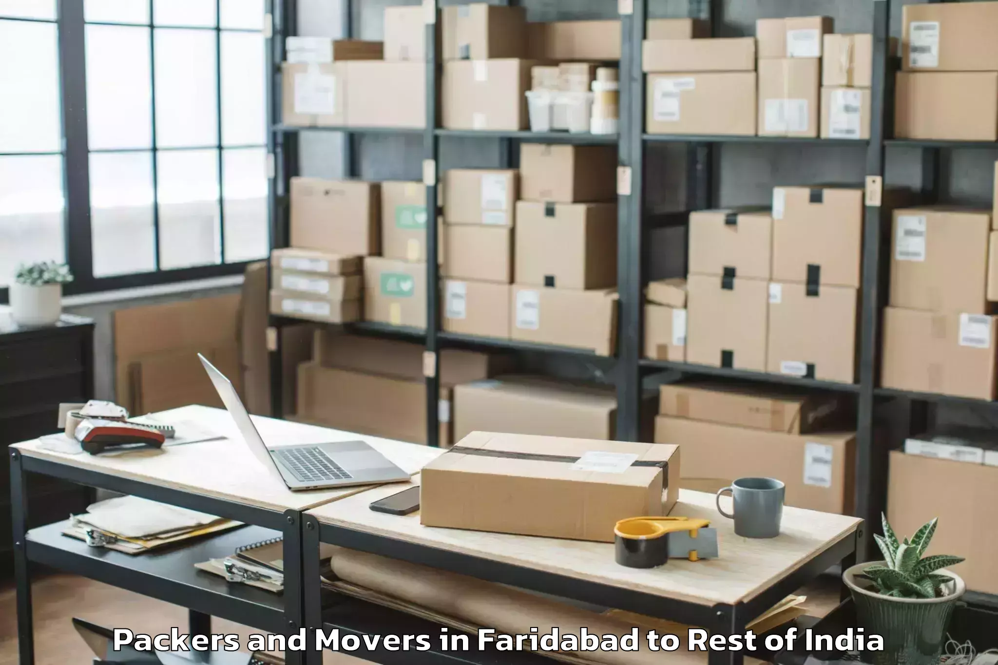 Book Faridabad to Shupiyan Packers And Movers Online